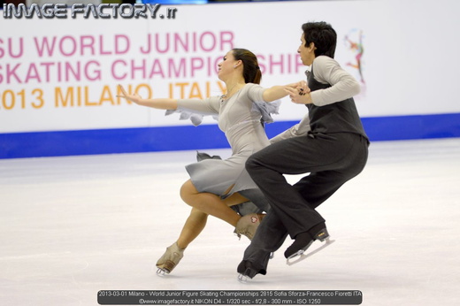 2013-03-01 Milano - World Junior Figure Skating Championships 2815 Sofia Sforza-Francesco Fioretti ITA